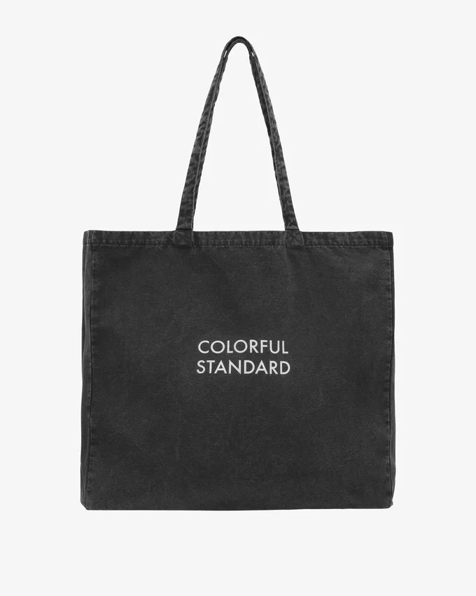 Bolsa de algodón orgánico - Negro descolorido