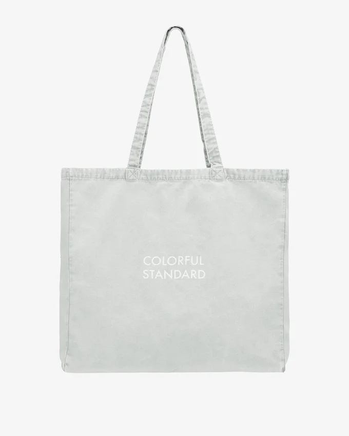 Bolso tote de algodón orgánico - Gris descolorido