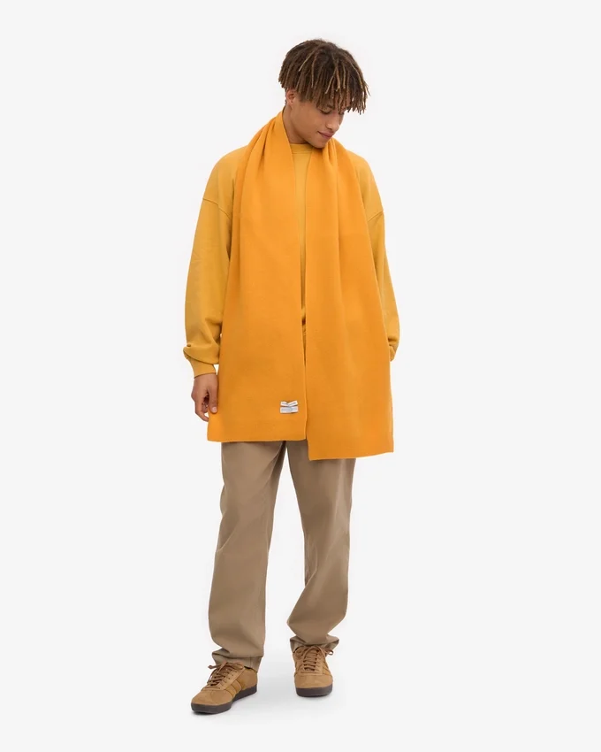 Bufanda de lana merino - Amarillo quemado
