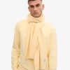 Bufanda de lana merino - Amarillo suave
