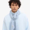 Bufanda de lana merino - Azul polar