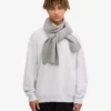 Bufanda de lana merino - Gris jaspeado