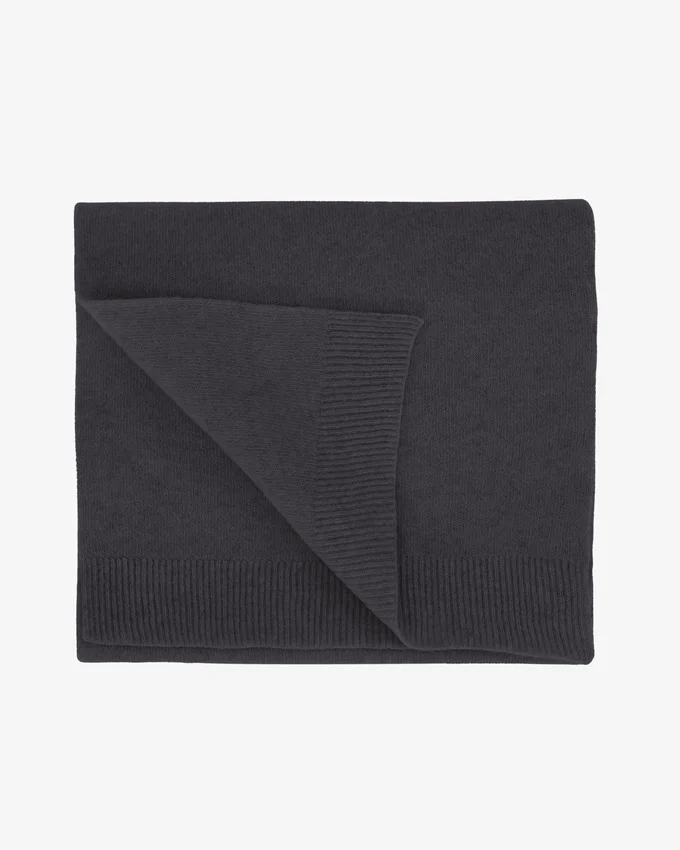 Bufanda de lana merino - Gris lava