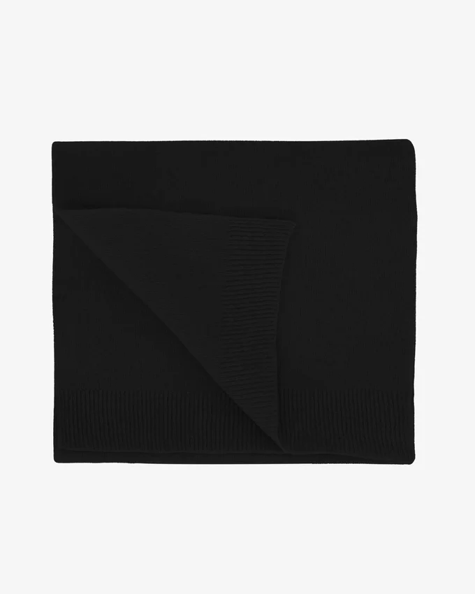 Bufanda de lana merino - Negro intenso