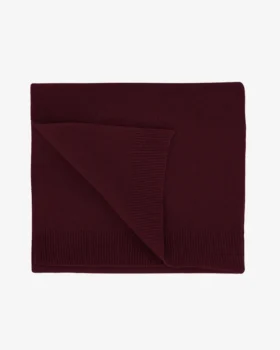 Bufanda de lana merino - Rojo sangre de buey