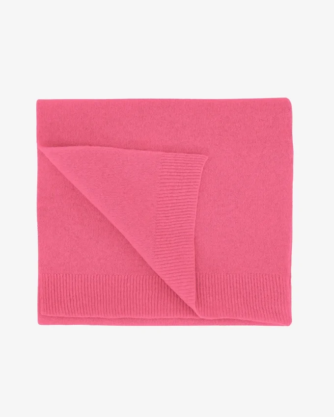 Bufanda de lana merino - Rosa chicle