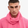 Bufanda de lana merino - Rosa chicle