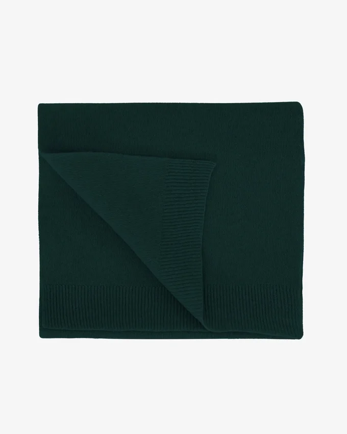 Bufanda de lana merino - Verde esmeralda