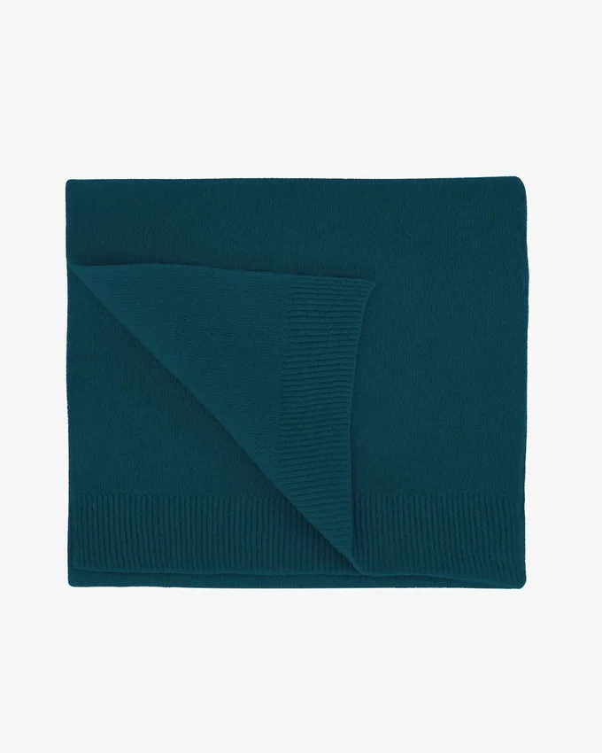 Bufanda de lana merino - Verde océano