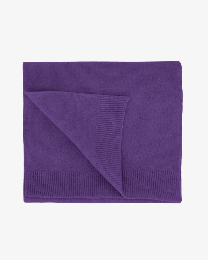 Bufanda de lana merino - Violeta ultra