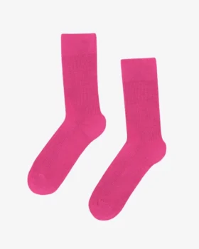 Calcetines Classic Organic de algodón orgánico - Rosa chicle