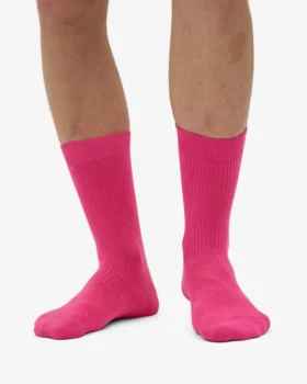 Calcetines Classic Organic de algodón orgánico – Rosa chicle