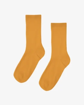 Calcetines Classic Organic para mujer - Amarillo quemado
