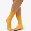 Calcetines Classic Organic para mujer - Amarillo quemado