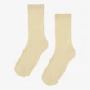 Calcetines Classic Organic para mujer - Amarillo suave