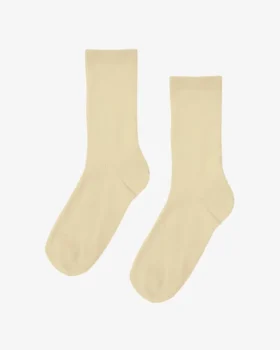 Calcetines Classic Organic para mujer - Amarillo suave