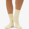 Calcetines Classic Organic para mujer - Amarillo suave