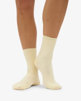 Calcetines Classic Organic para mujer – Amarillo suave