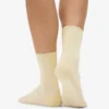 Calcetines Classic Organic para mujer - Amarillo suave
