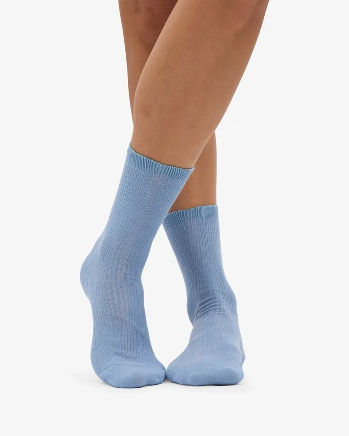 Calcetines Classic Organic para mujer - Azul acero