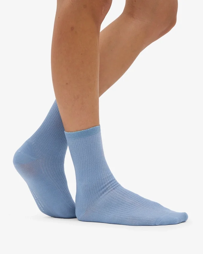 Calcetines Classic Organic para mujer - Azul acero