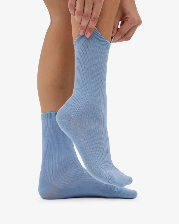 Calcetines Classic Organic para mujer - Azul acero