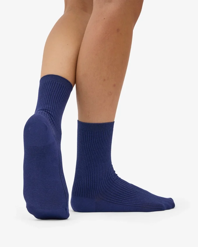 Calcetines Classic Organic para mujer - Azul marino