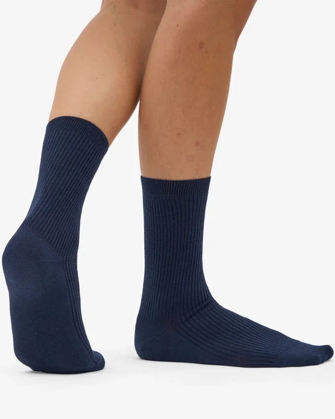 Calcetines Classic Organic para mujer - Azul marino