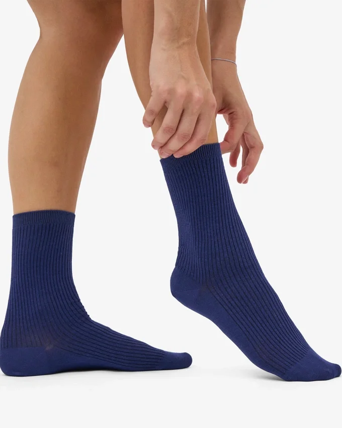Calcetines Classic Organic para mujer - Azul marino