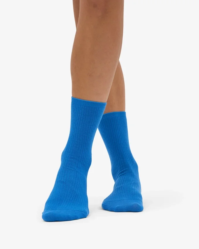 Calcetines Classic Organic para mujer - Azul Pacífico