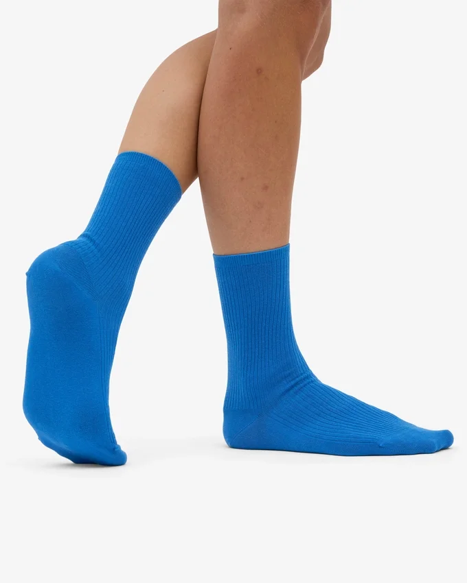 Calcetines Classic Organic para mujer - Azul Pacífico