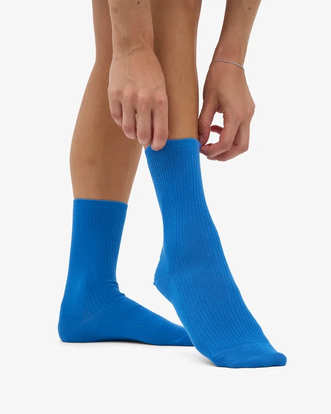 Calcetines Classic Organic para mujer - Azul Pacífico
