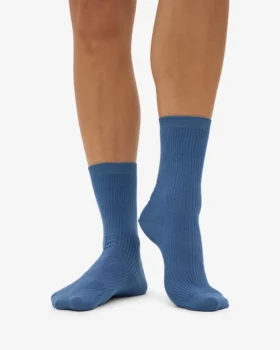 Calcetines Classic Organic para mujer – Azul petróleo