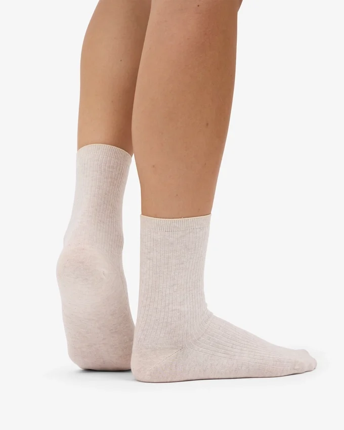 Calcetines Classic Organic para mujer - Blanco marfil