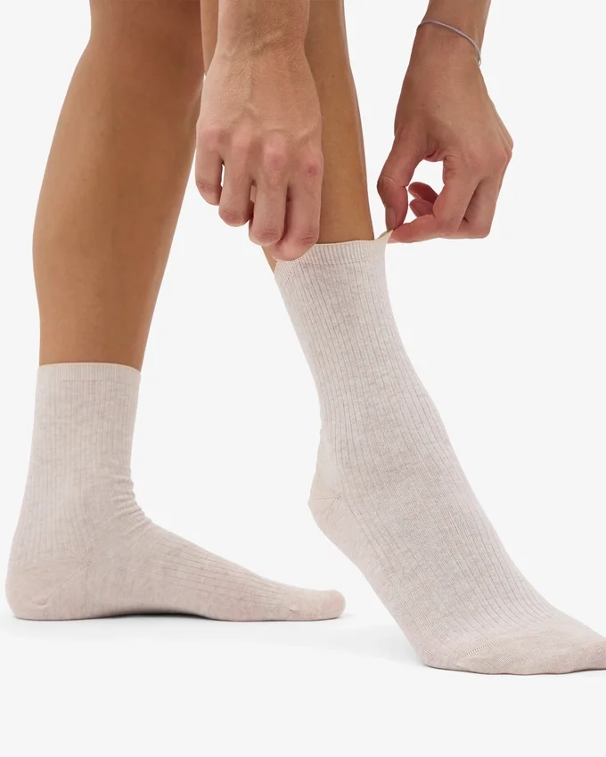 Calcetines Classic Organic para mujer - Blanco marfil