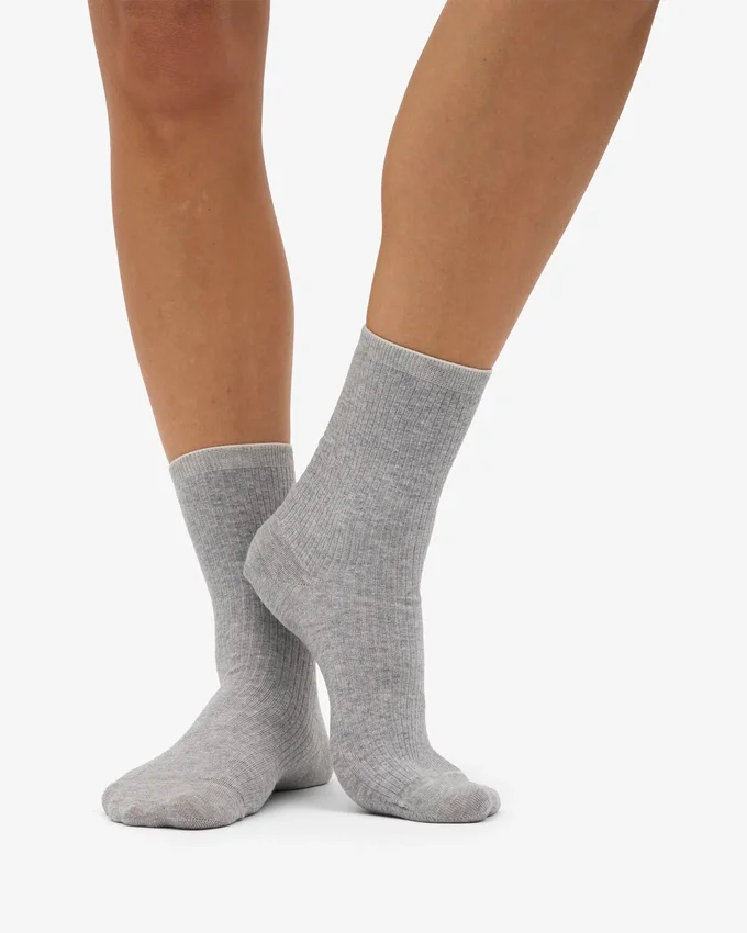 Calcetines Classic Organic para mujer - Gris jaspeado