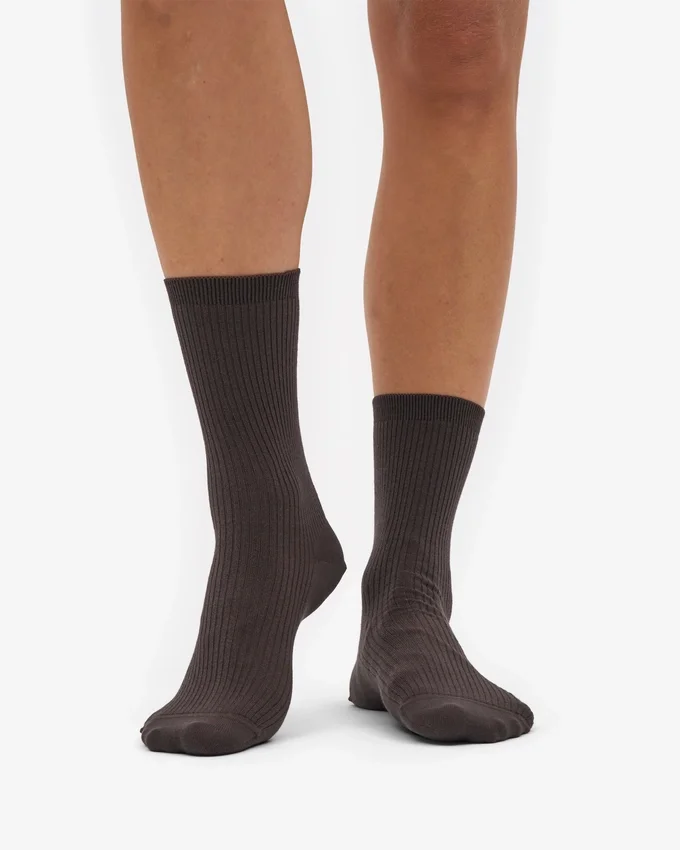 Calcetines Classic Organic para mujer - Marrón café
