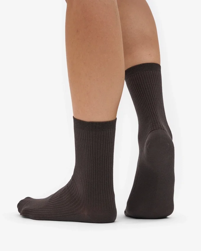 Calcetines Classic Organic para mujer - Marrón café
