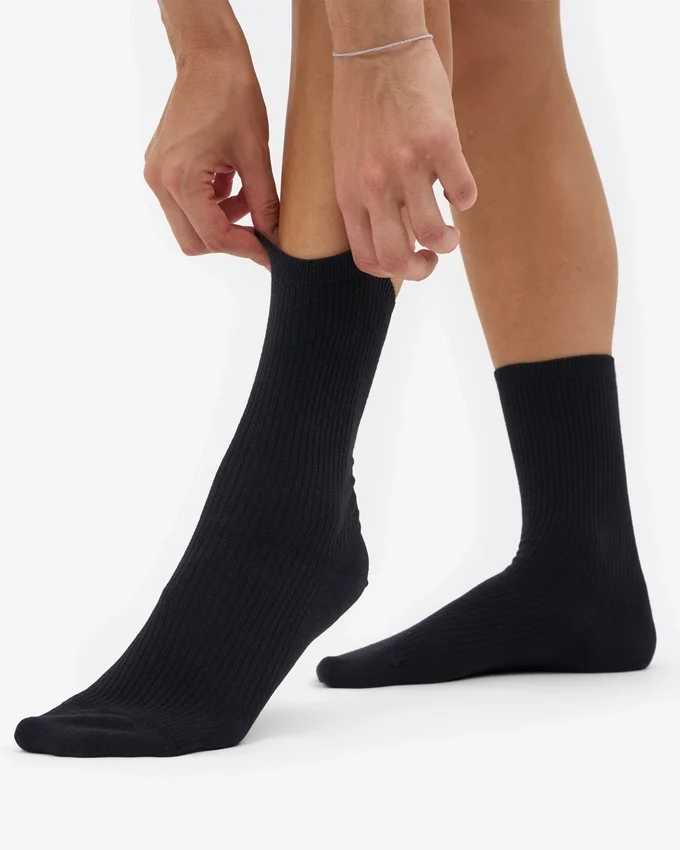 Calcetines Classic Organic para mujer - Negro intenso