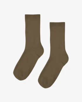 Calcetines Classic Organic para mujer - Oliva polvoriento