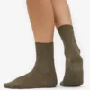 Calcetines Classic Organic para mujer - Oliva polvoriento