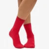 Calcetines Classic Organic para mujer - Rojo escarlata