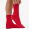 Calcetines Classic Organic para mujer - Rojo escarlata