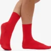 Calcetines Classic Organic para mujer - Rojo mandarina