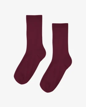 Calcetines Classic Organic para mujer - Rojo sangre
