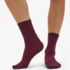 Calcetines Classic Organic para mujer - Rojo sangre