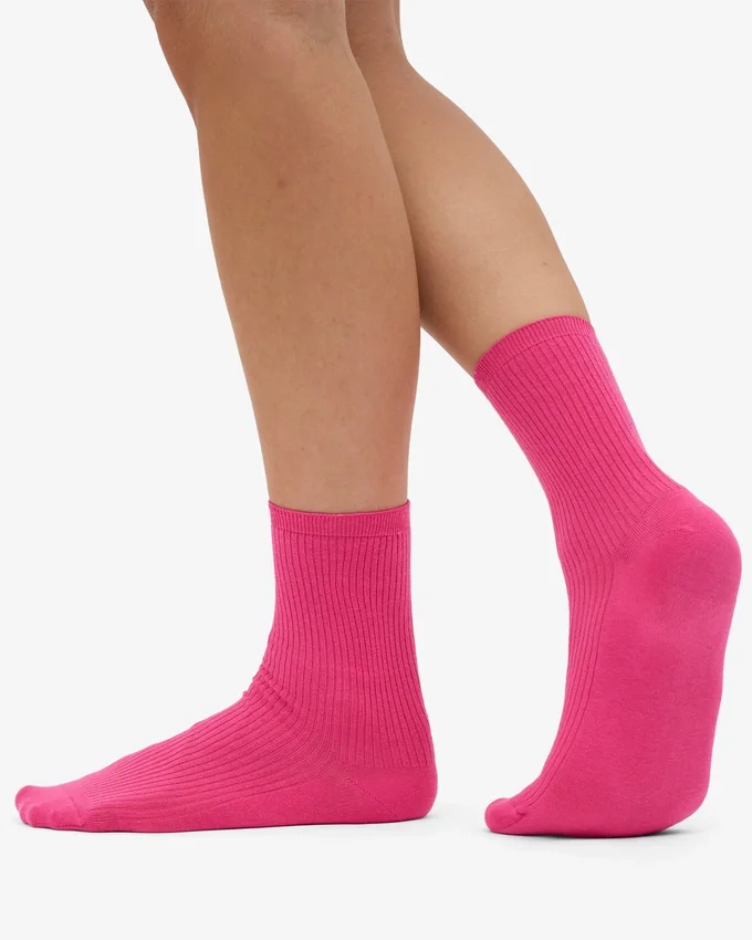 Calcetines Classic Organic para mujer - Rosa chicle