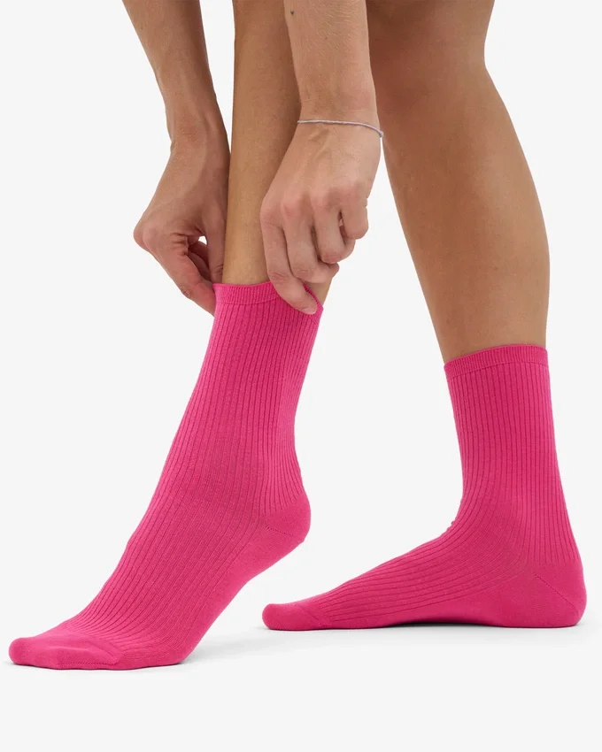 Calcetines Classic Organic para mujer - Rosa chicle