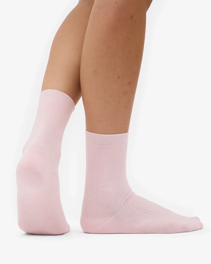 Calcetines Classic Organic para mujer - Rosa descolorido