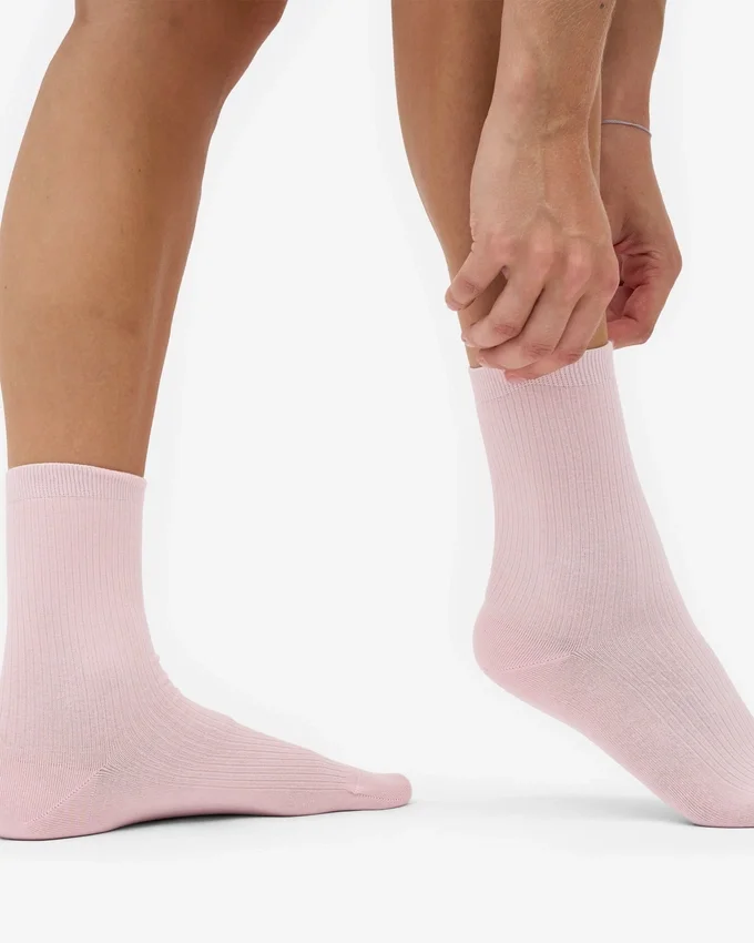 Calcetines Classic Organic para mujer - Rosa descolorido